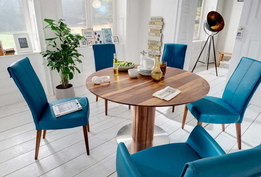 Bastian runder Tisch nussbaum