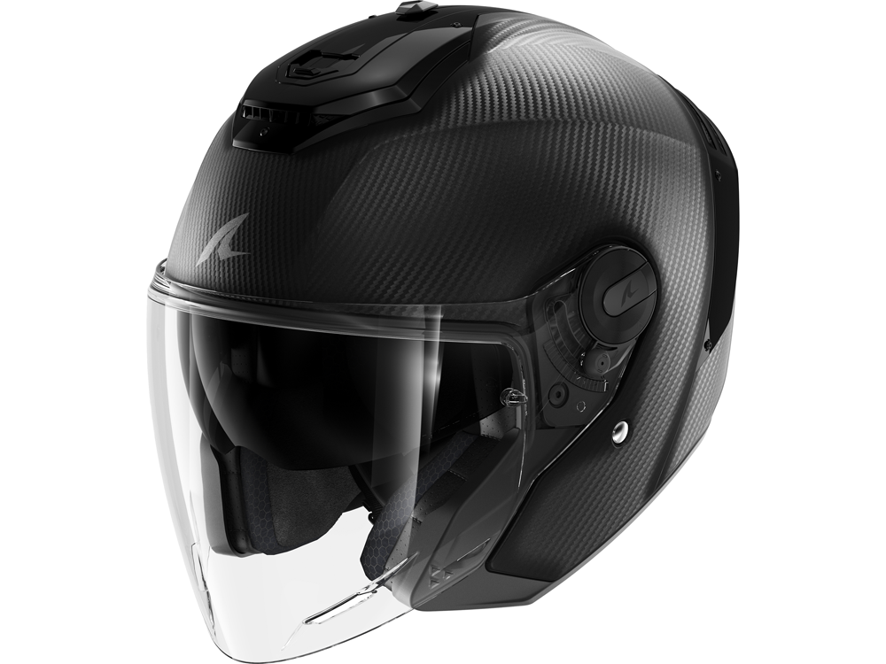 Shark RS Jet Carbon Motorradhelm (Schwarzmatt/Carbon)