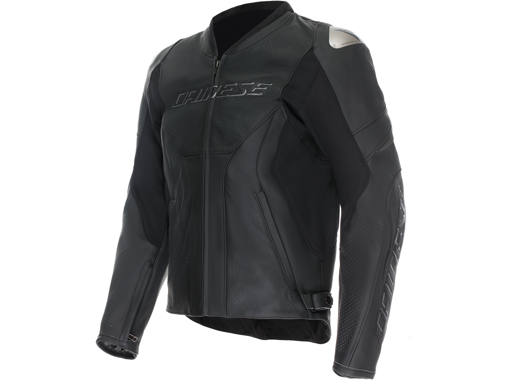 Dainese Racing 5 Motorradjacke Lang perforiert (Schwarz)