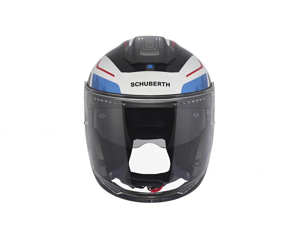 Schuberth J2 Sigma Blue Motorradhelm (Weiß/Blau/Schwarz/Rot)