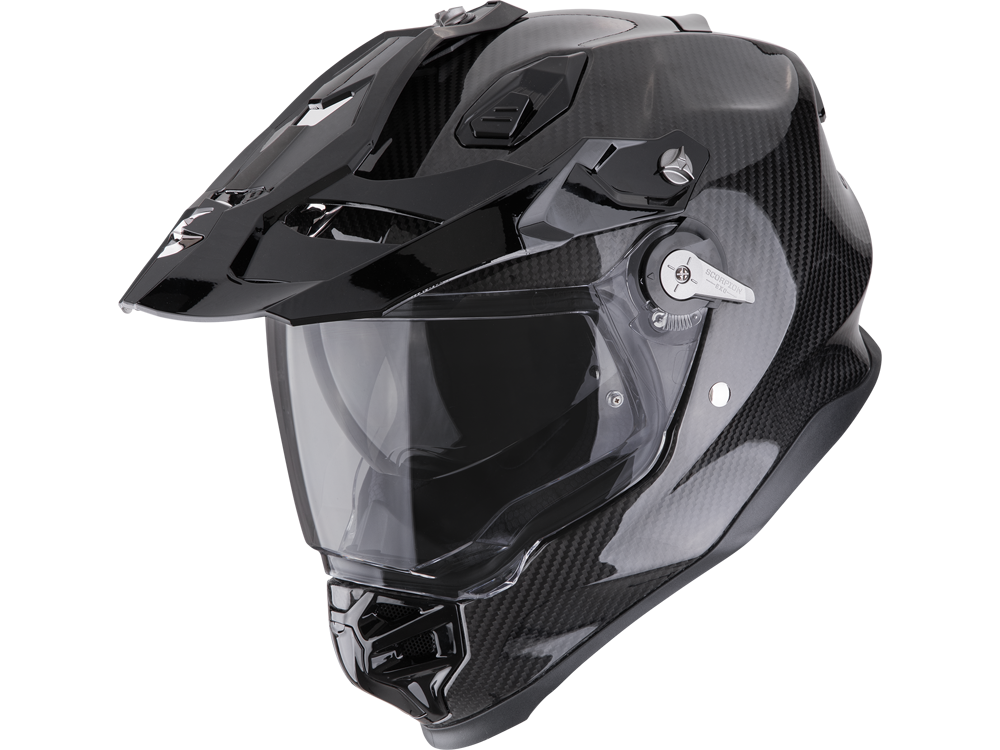 Scorpion ADF-9000 Carbon Air Motorradhelm (Schwarz/Carbon)
