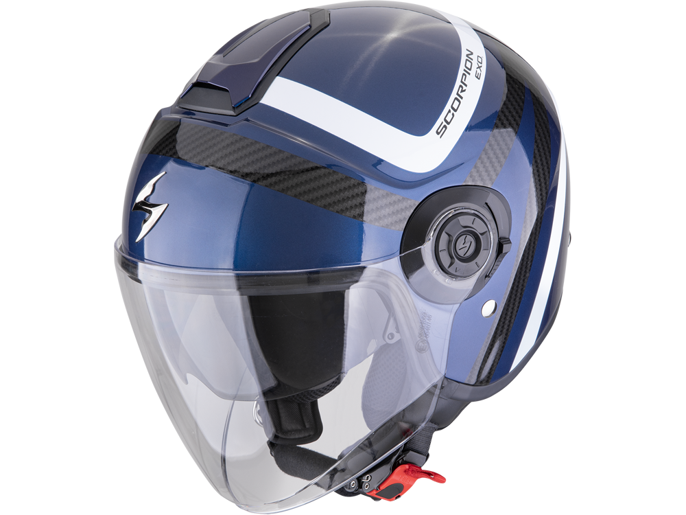 Scorpion EXO-CITY II Riva Motorradhelm (Blau/Schwarz)