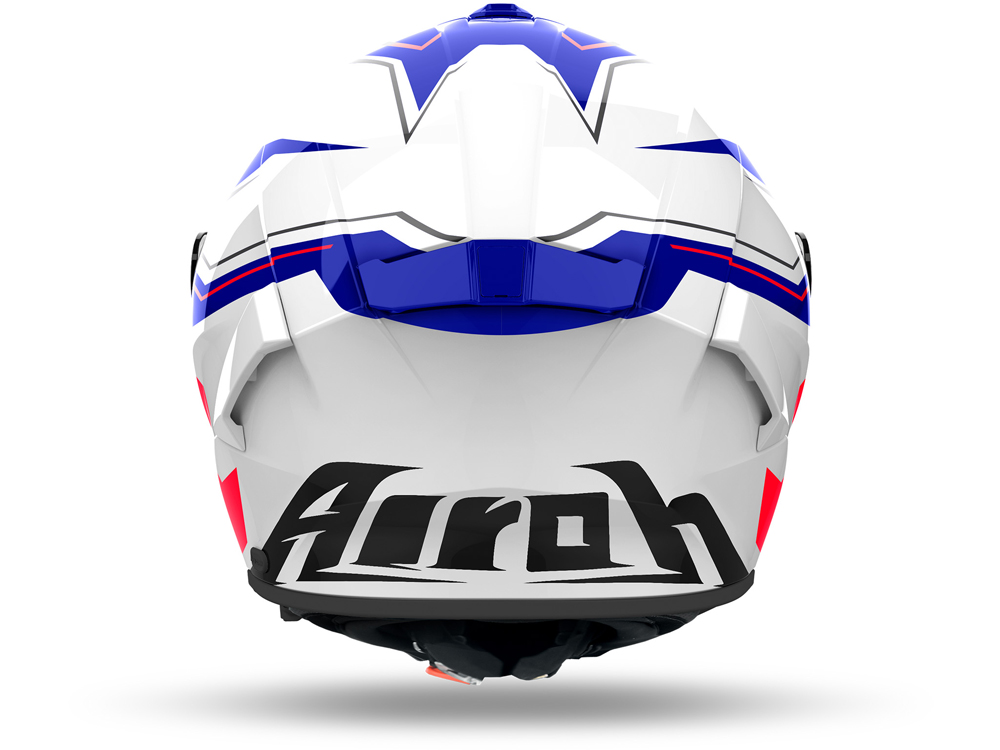Airoh Spark 2 Dart Motorradhelm (Weiß/Blau/Rot)