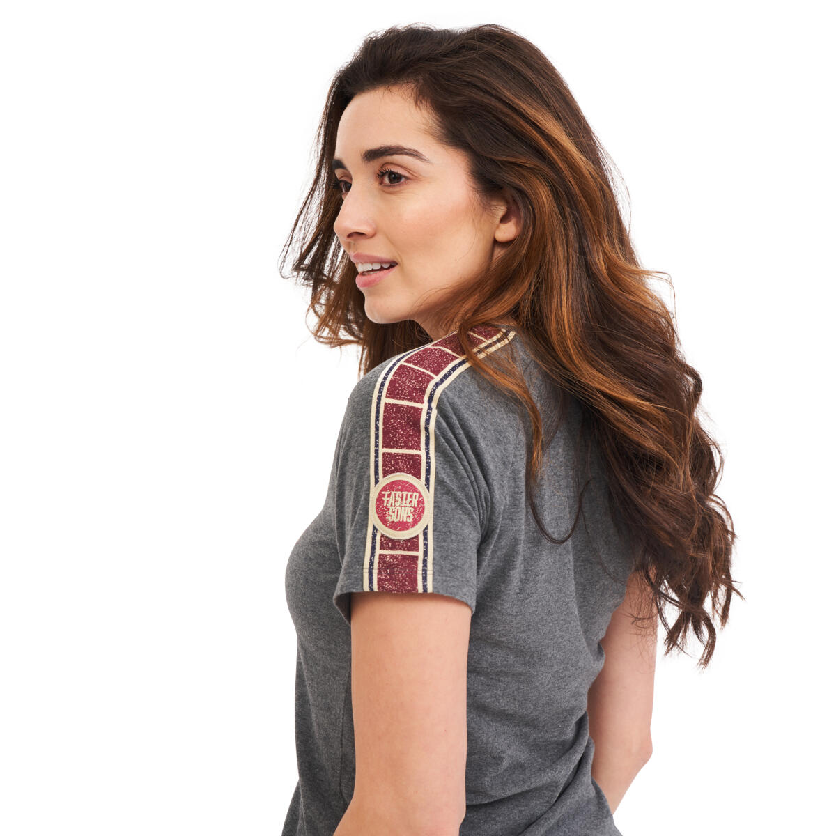 Yamaha Brazoria Faster Sons T-Shirt Damen (grau/rot)