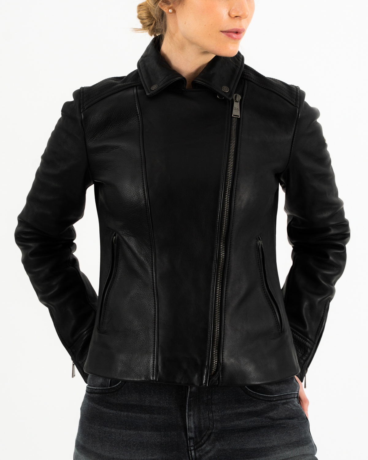 Rokker Bonny Lederjacke Damen (schwarz)