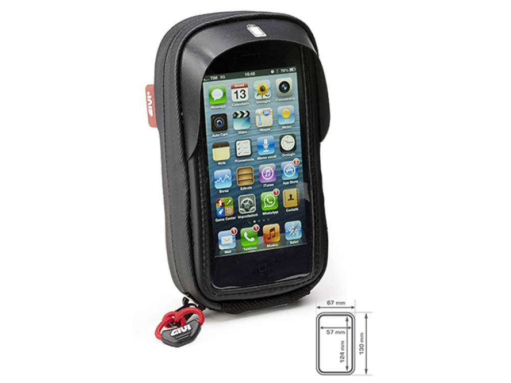 GPS Navi SmartphoneTasche Givi S955B mit Lenker-Halterung