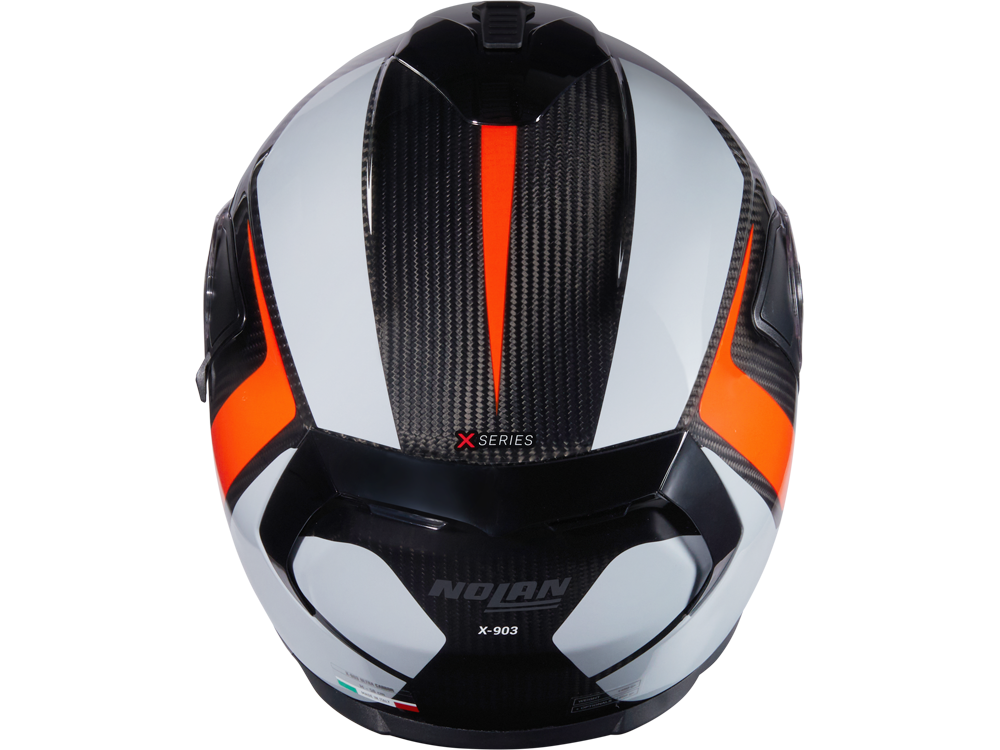 Nolan X-903 Ultra Carbon Intrigo 344 Motorradhelm (Grau/Orange/Carbon)