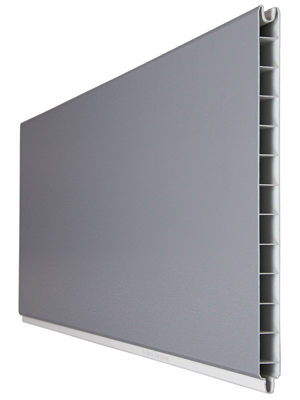 GroJaBasicLine Einzelprofil PVC, Silbergrau