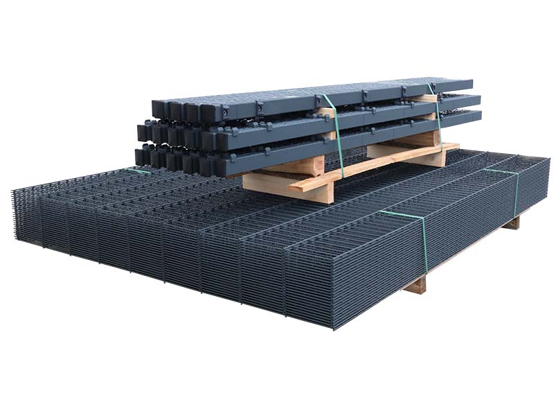 MR-Shop Doppelstabmattenzaun Set Anthrazit RAL 7016, Anthrazitgrau, 52,5 m x 2030 mm