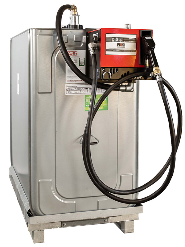 Premium Hoftankstelle Tankanlage Cube Diesel Roth, Lagerbehälter - Unitech, 750 Liter