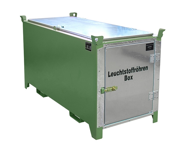 BAUER Südlohn Leuchtstoffröhren-Box SL-D 200, Resedagrün, ca. 1.100 Stück Ø 25 mmca. 500 Stück Ø 37 mm