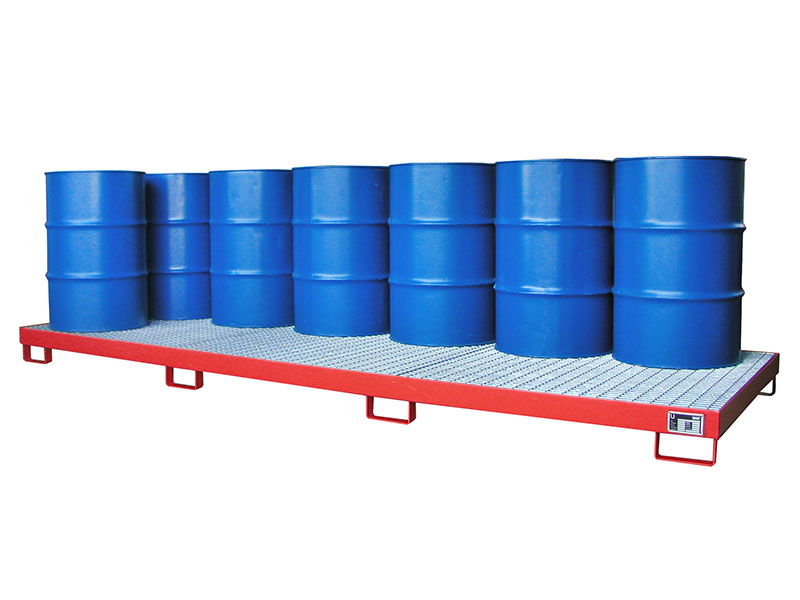 BAUER Südlohn BAUER Auffangwanne AW-12 nach WHG 12 Fässer, Feuerrot, 335 Liter