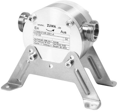 ZUWA Impellerpumpe COMBISTAR 2001-A, mit Adapter für Bohrmaschine, Impeller TPU, mit Adapter für Bohrmaschine