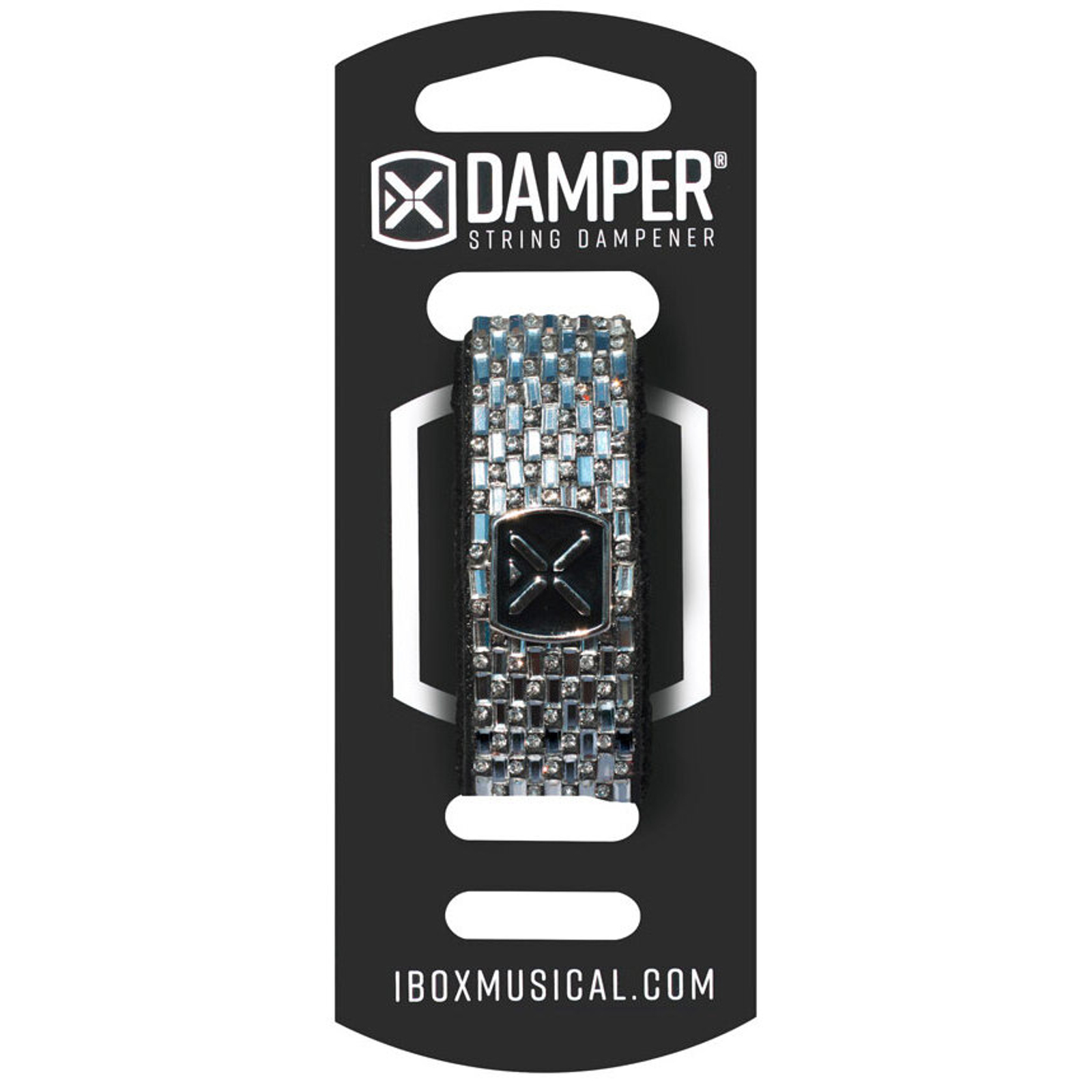 Ibox Little Helper IBOX Damper DAMD01 Medium, Silver Silver Bricks, 1 Stück, 7-String & 5-String Bass