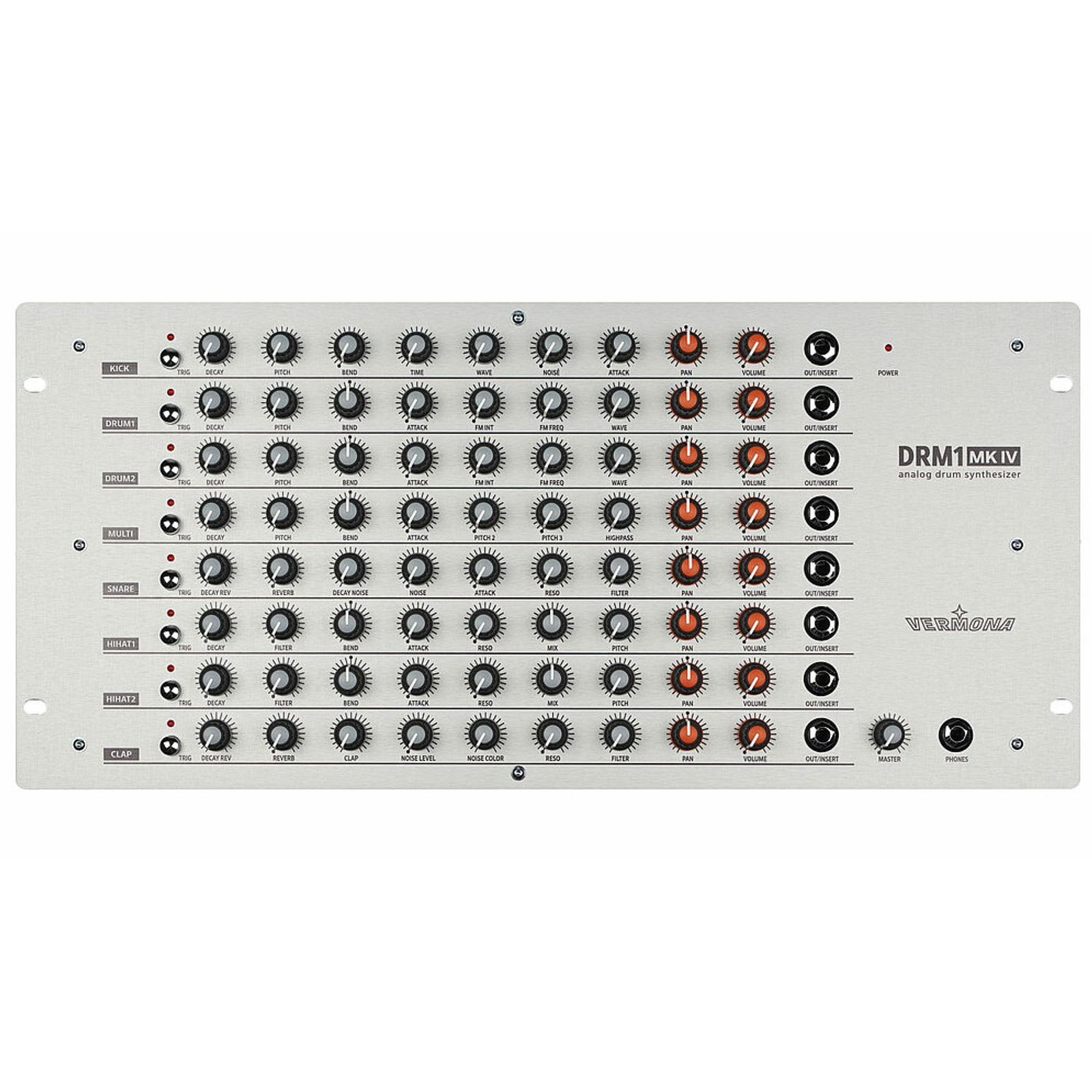 Synthesizer Vermona DRM1 MKIV Analoger Drum Synthesizer
