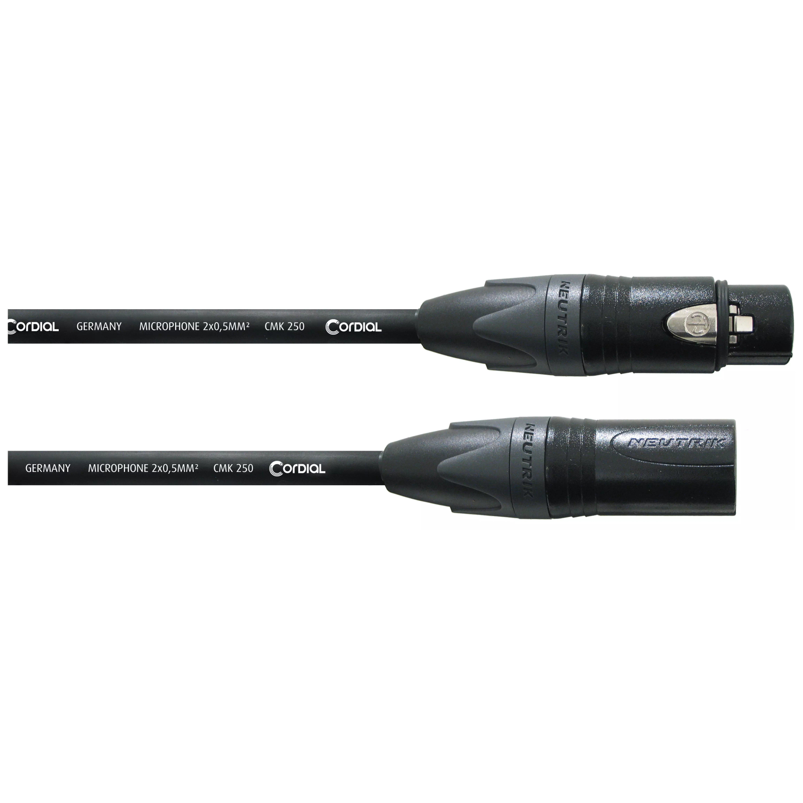Cordial Mikrofonkabel CSM 5 FM-GOLD 250 - 5 m / CMK 250 / NEUTRIK XLR female / XLR male / gold
