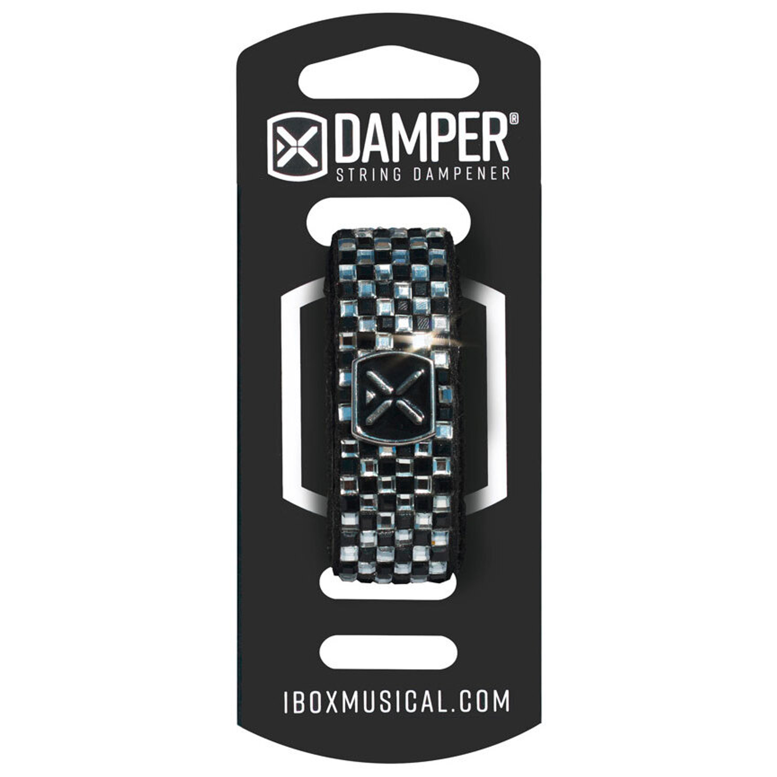 Ibox Little Helper IBOX Damper DAMD02 Medium, Checkerbo Checker Cristal, 1 Stück, 7-String & 5-String Bass