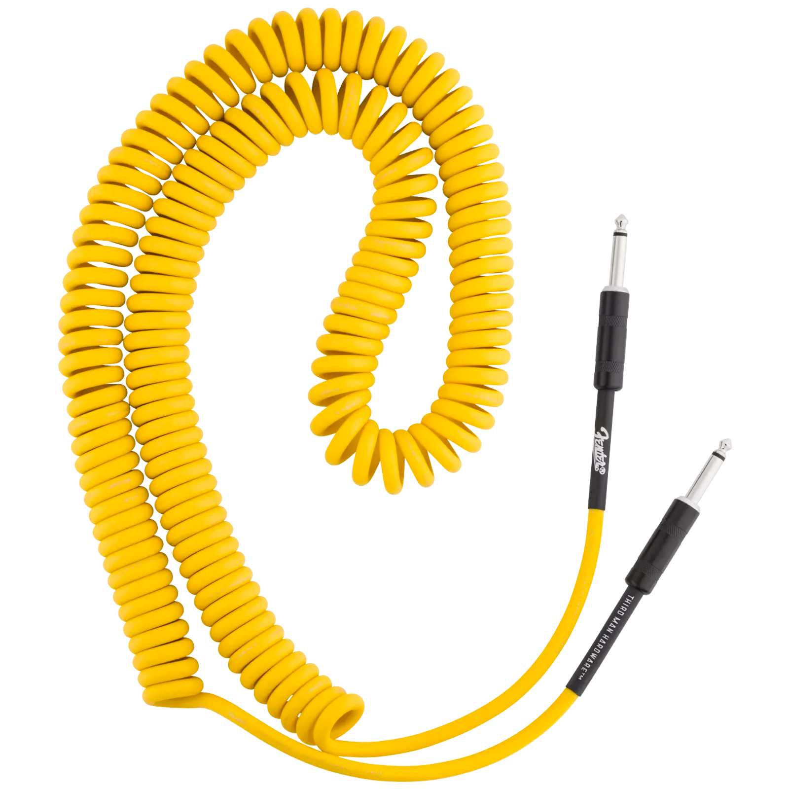 Fender Third Man Hardware - Spiralkabel - 7,5 Meter Yellow
