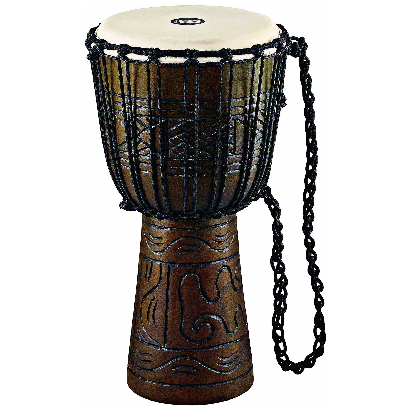 Meinl Percussion HDJ17-M - Headliner Rope Tuned Artifact Series Djembe Medium - 10' Brown