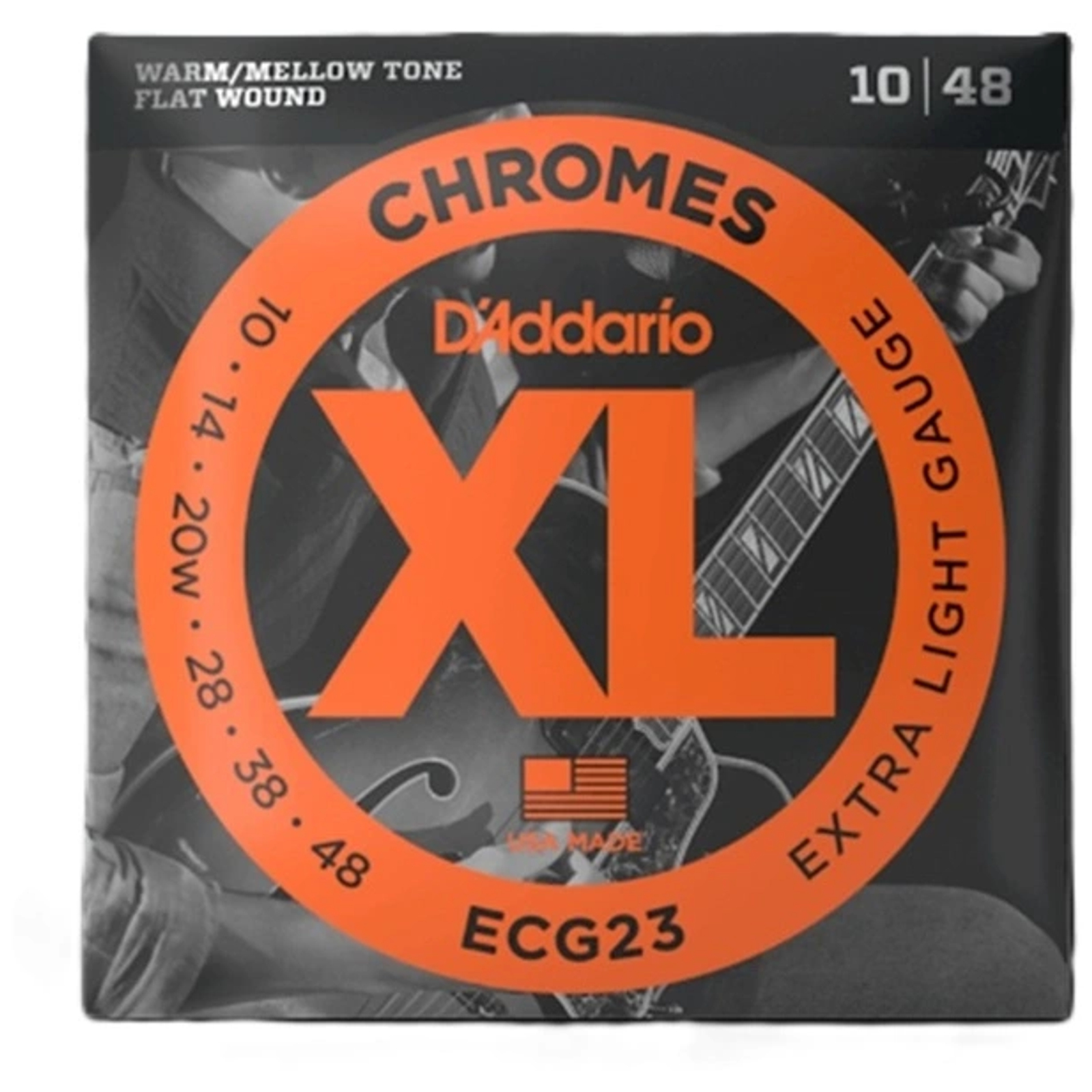D’Addario Saiten E-Gitarre D'Addario ECG23 Chromes .010-048 010-048, E-Gitarre, 6-saitig, Flatwound