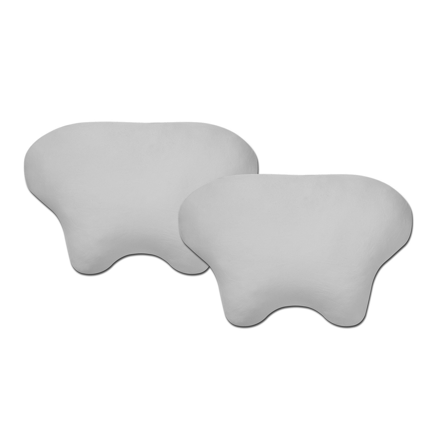 2x Kissen-Bezug für Seitenschläfer- und CPAP-Kissen LINA, grau