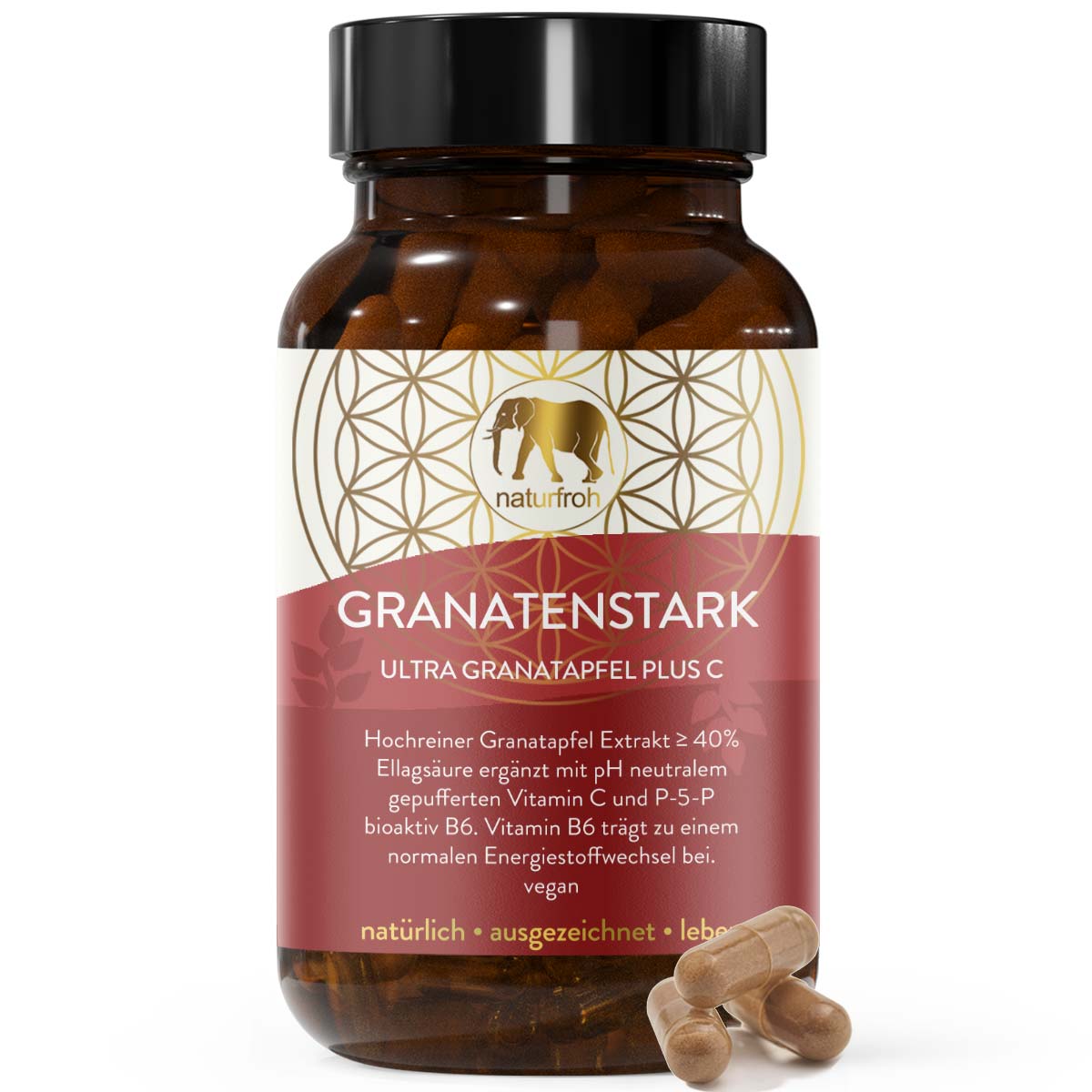 GRANATENSTARK - Granatapfel gepuffertes Vitamin C plus B6