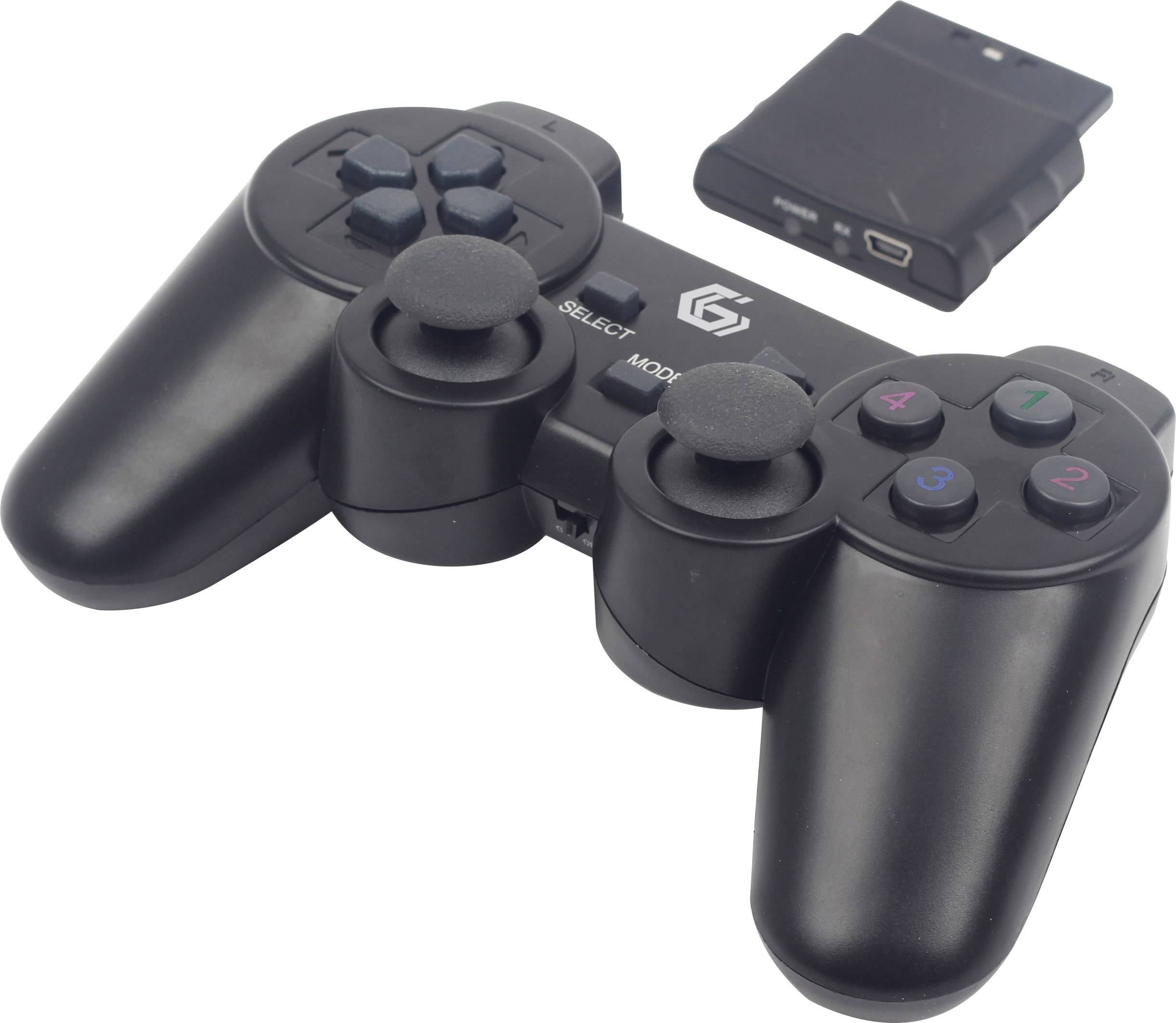 gembird Gamepad USB/PC/PS2/PS3 Kabellos DualVibr. 10 Tasten