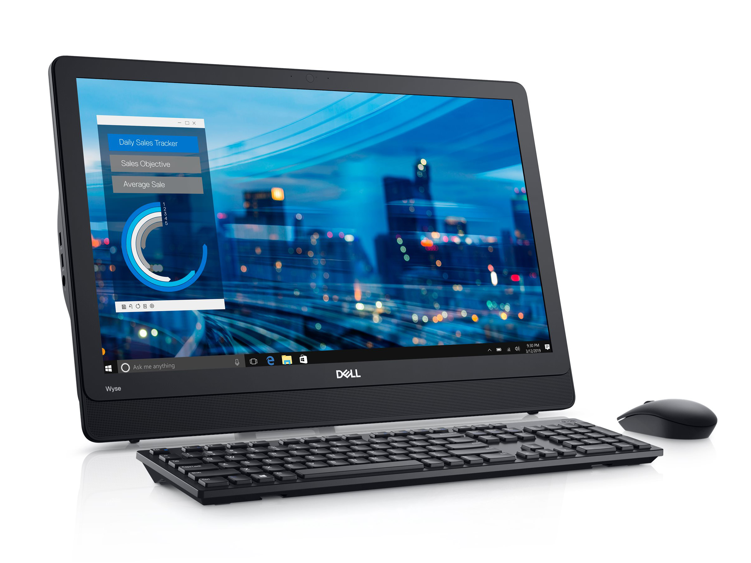 Dell Thin Client Wyse 5470 AiO + Standfuß, Celeron J4105m, 16Gb eMMC, 4GB RAM