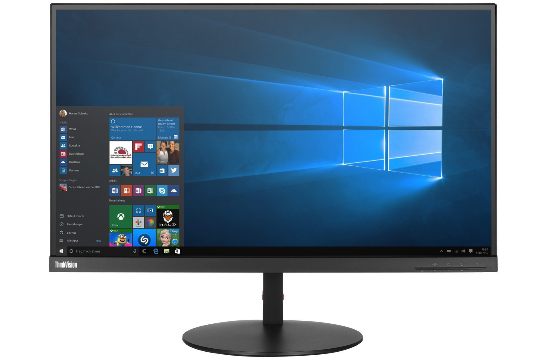 Lenovo ThinkVision P27h-10 27' 2560x1440 Wqhd IPS 60Hz 4ms Hdmi DP