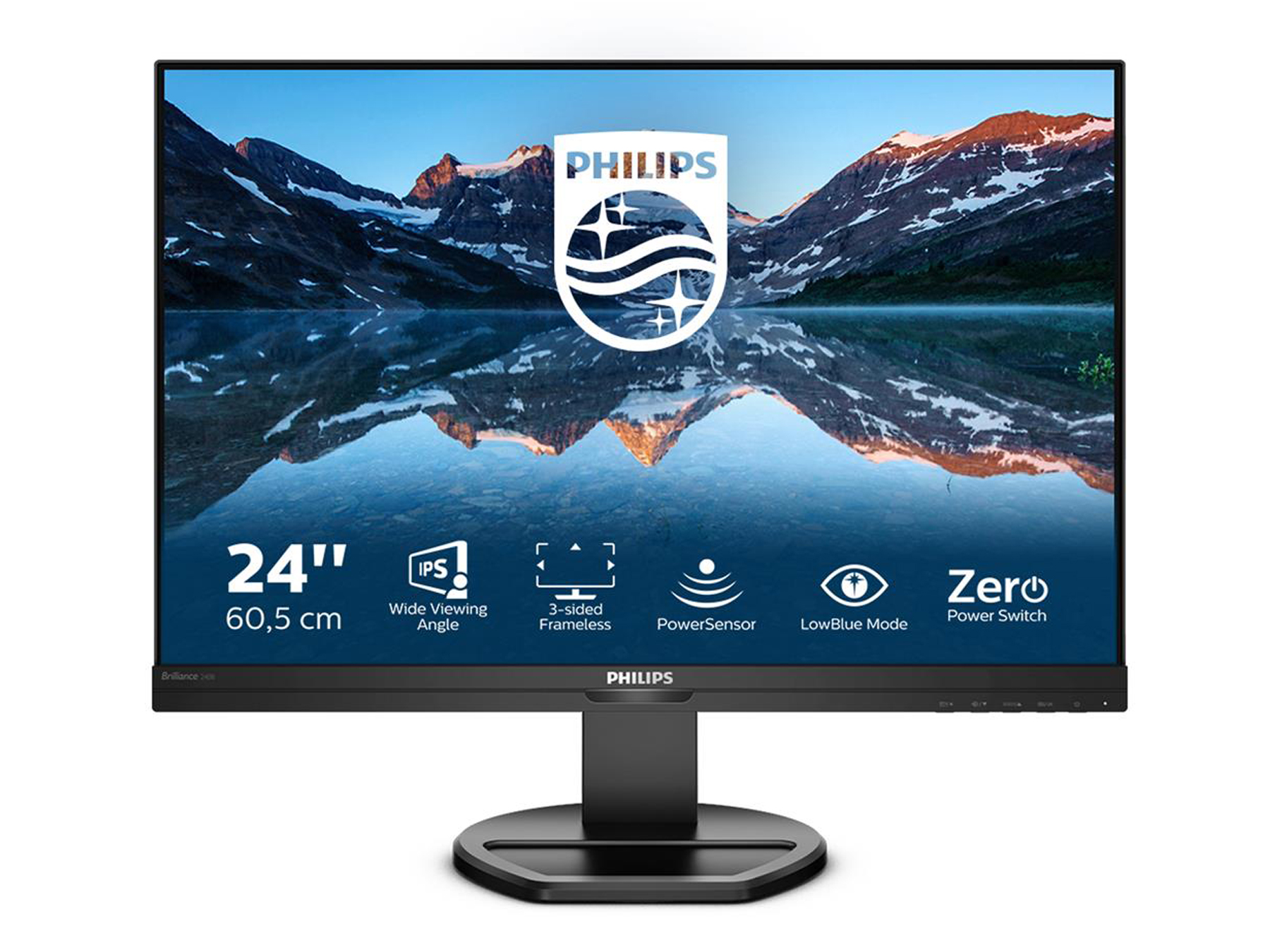 Philips 240B9 Monitor 24,1 Zoll W-Led IPS FHD 75 Hz 300 cd/m², 1000:1, 4 ms (GtG)