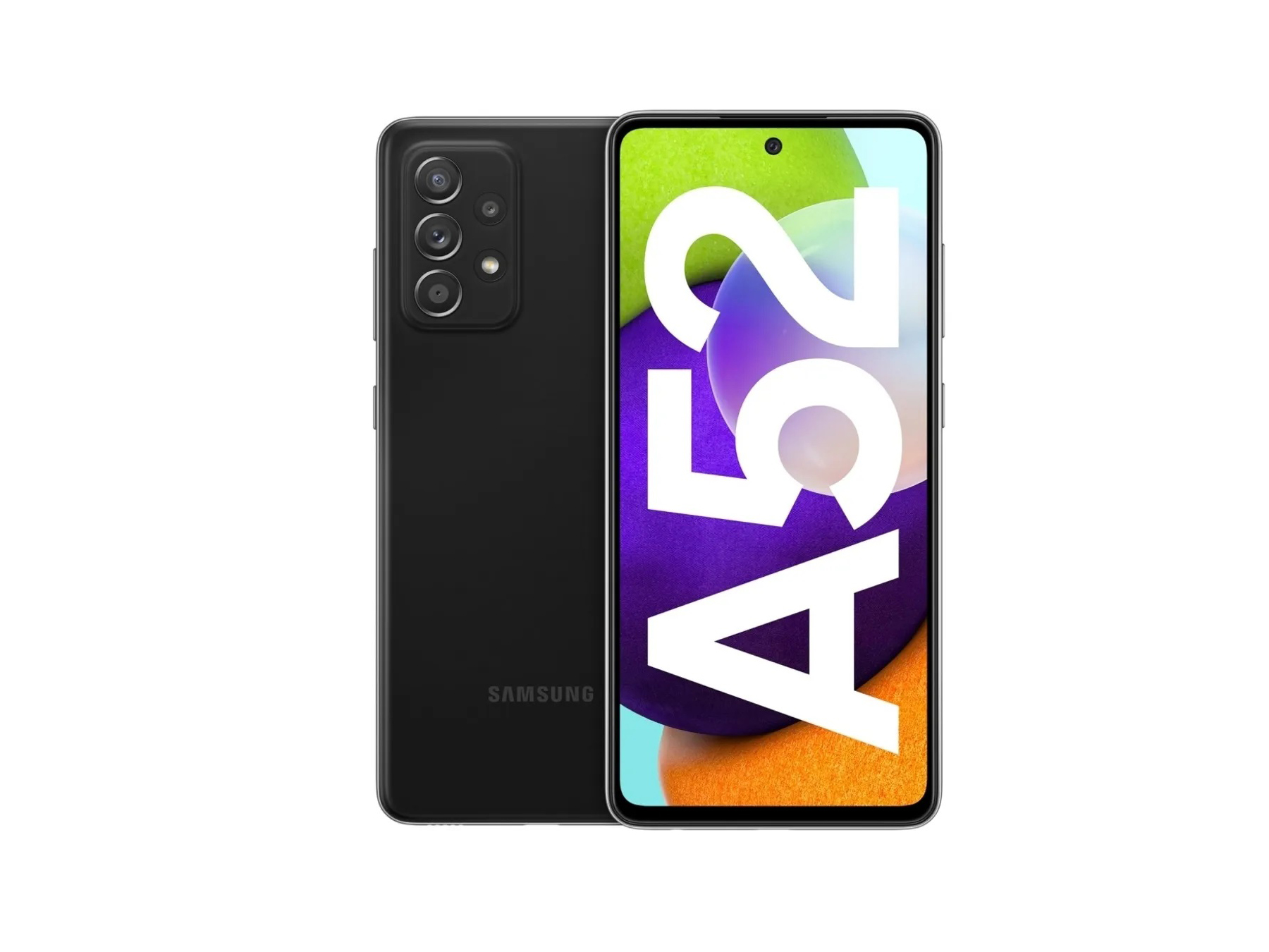 Samsung Galaxy A52 (Sm-A525F), schwarz, 6,5' Super Amoled, 128Gb, 64Mp Kamera