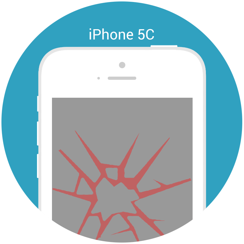iPhone 5C - Display Glas Touchscreen Reparatur
