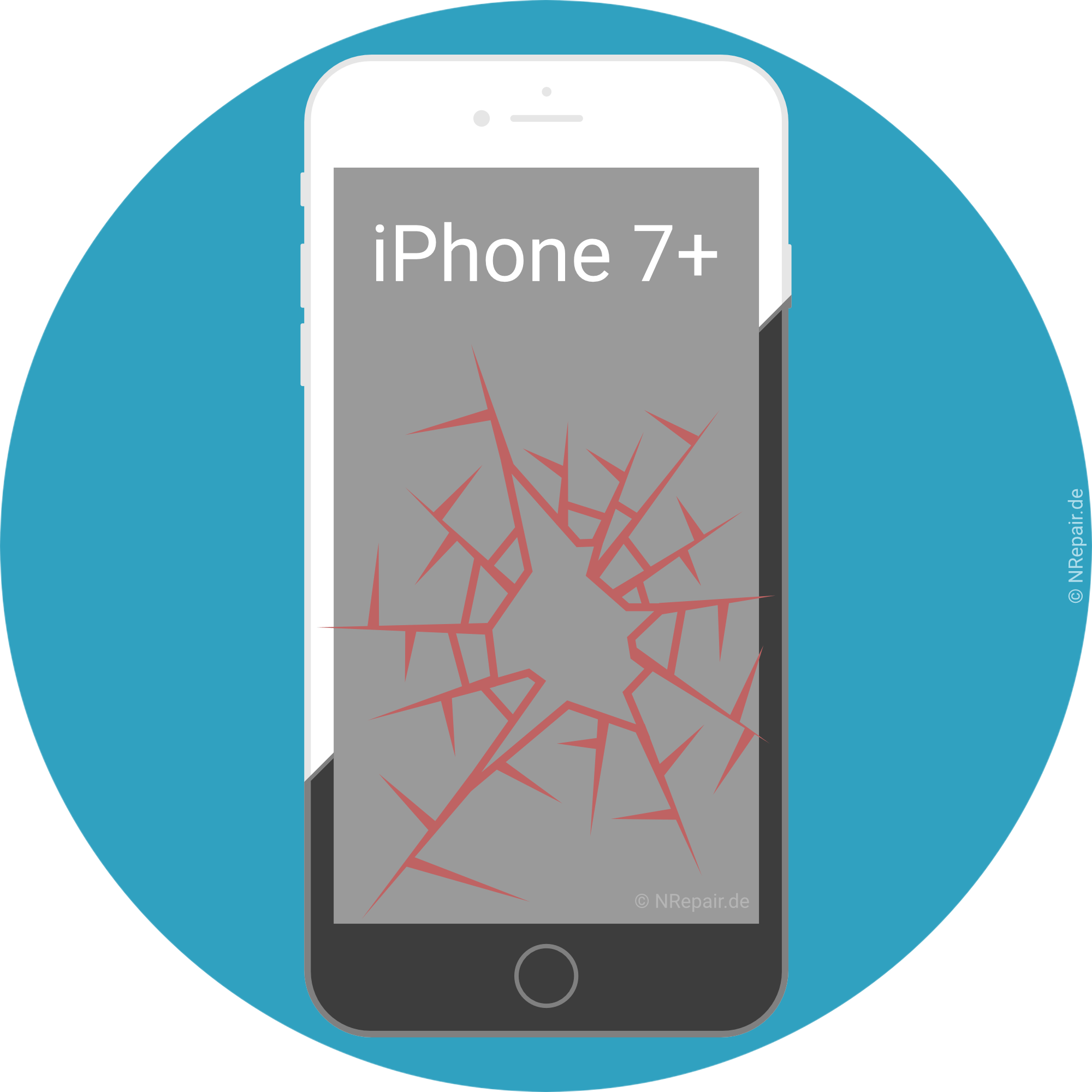 iPhone 7 Plus - Original Apple Display Glas Touchscreen Reparatur