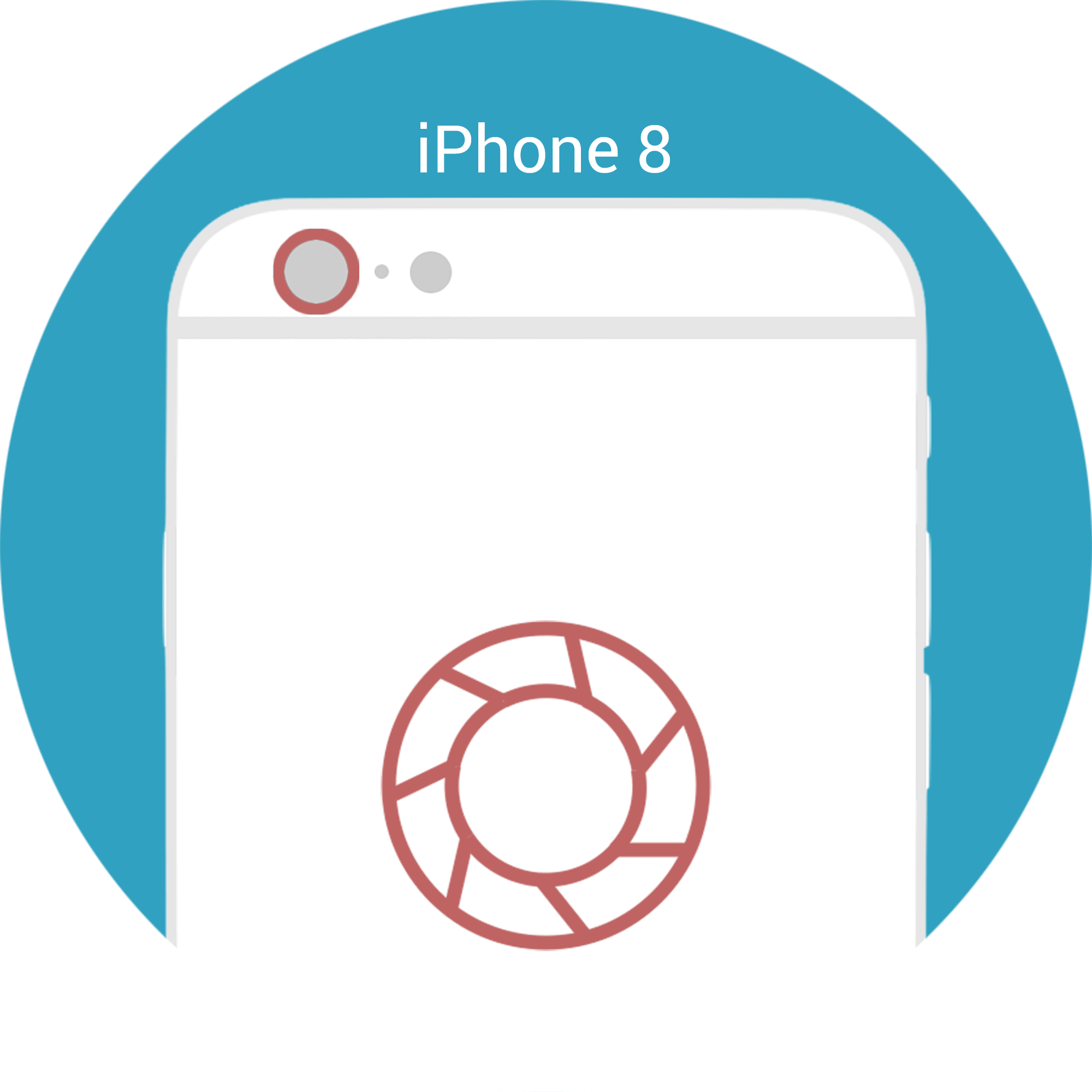 iPhone 8 - Kamera Glas Linse Reparatur