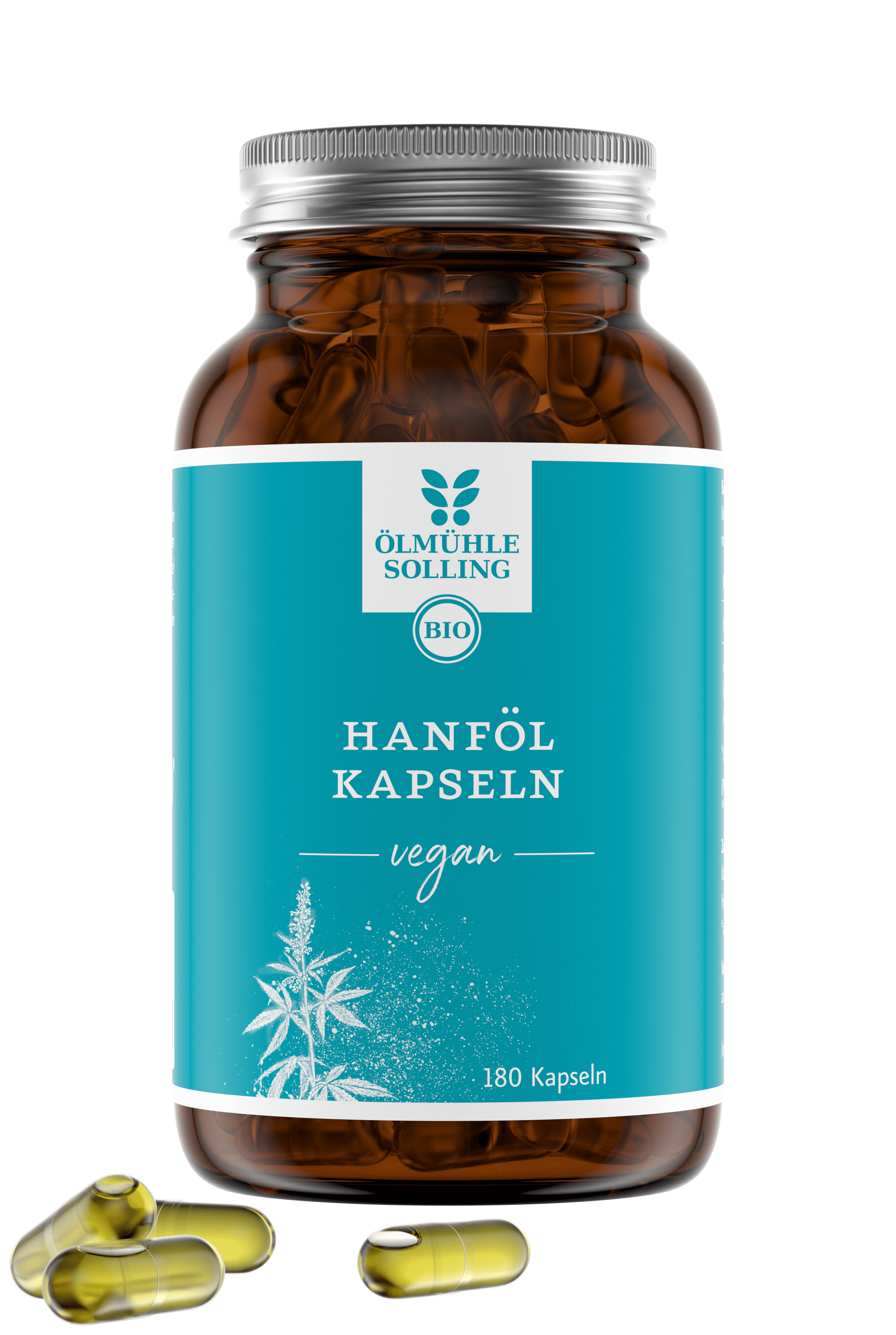 Hanföl Kapseln vegan 180 Kapseln 108 g