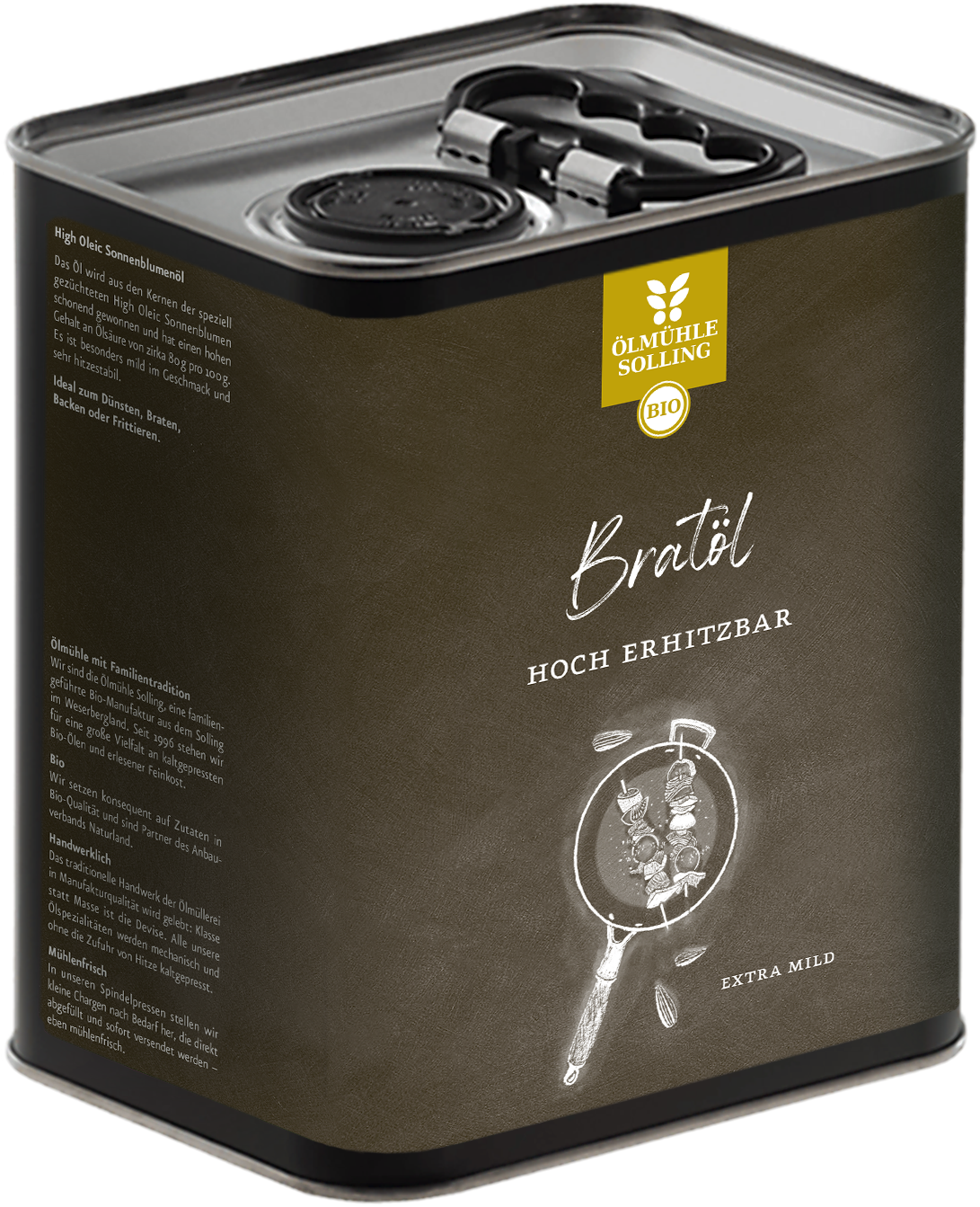 Bratöl aus High Oleic Sonnenblumenkernen 3 l
