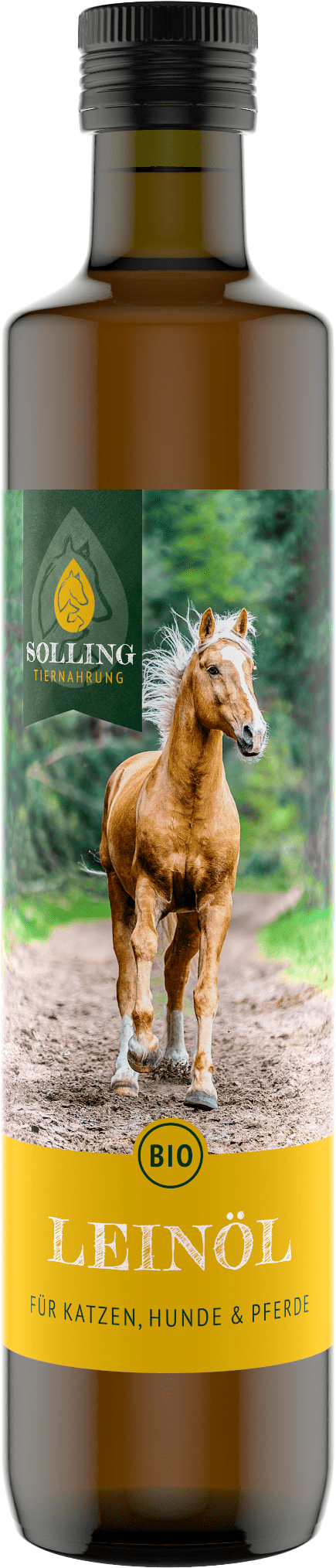 Leinöl für Tiere Futterergänzung für Hunde, Katzen und Pferde 500 ml