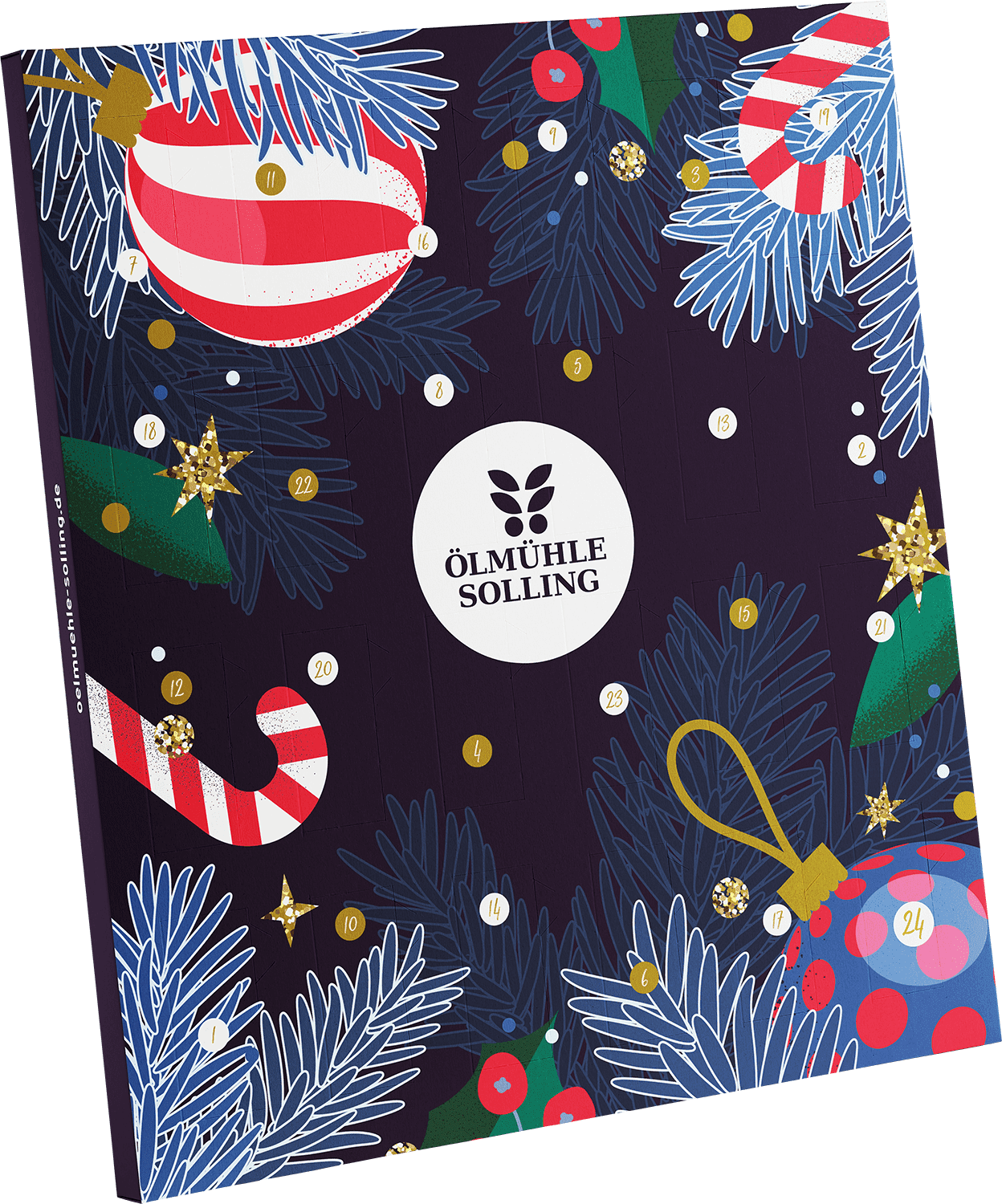 Adventskalender 2025 24 Bio-Spezialitäten in der 20 ml Flasche Zuckerstange