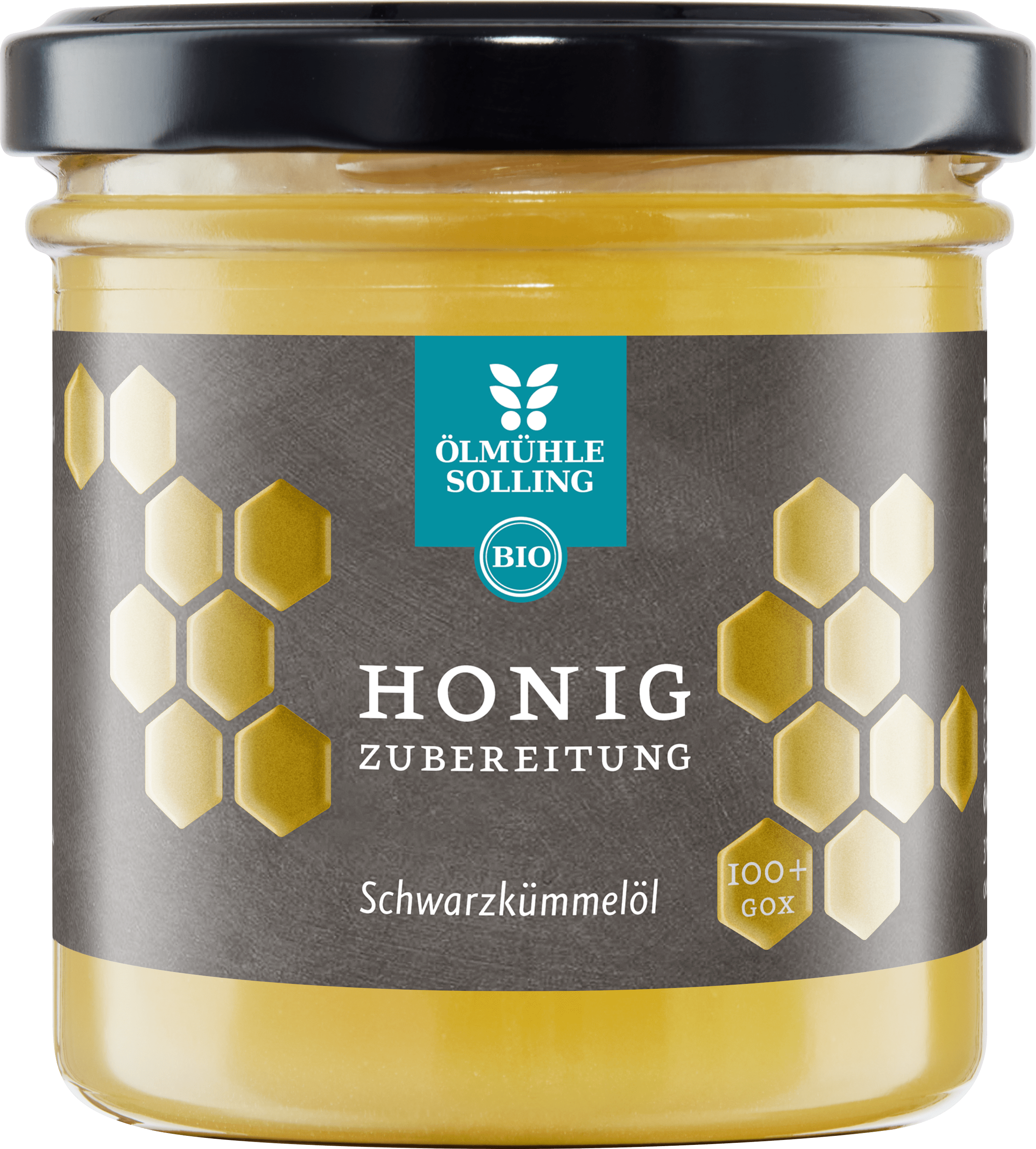 Honigzubereitung mit Schwarzkümmelöl im 180 g Glas 180 g mit Öl