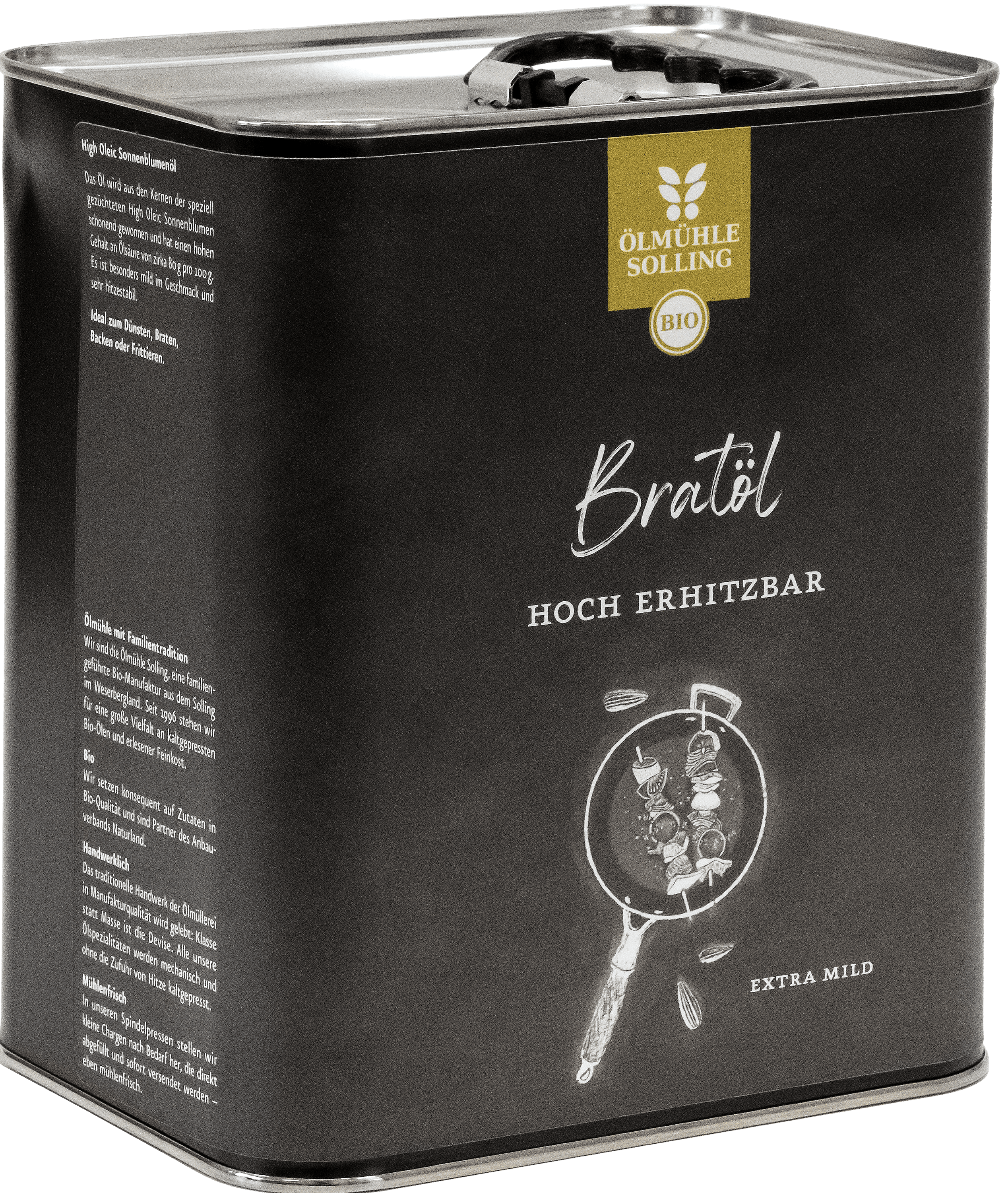 Bratöl aus High Oleic Sonnenblumenkernen 3 l
