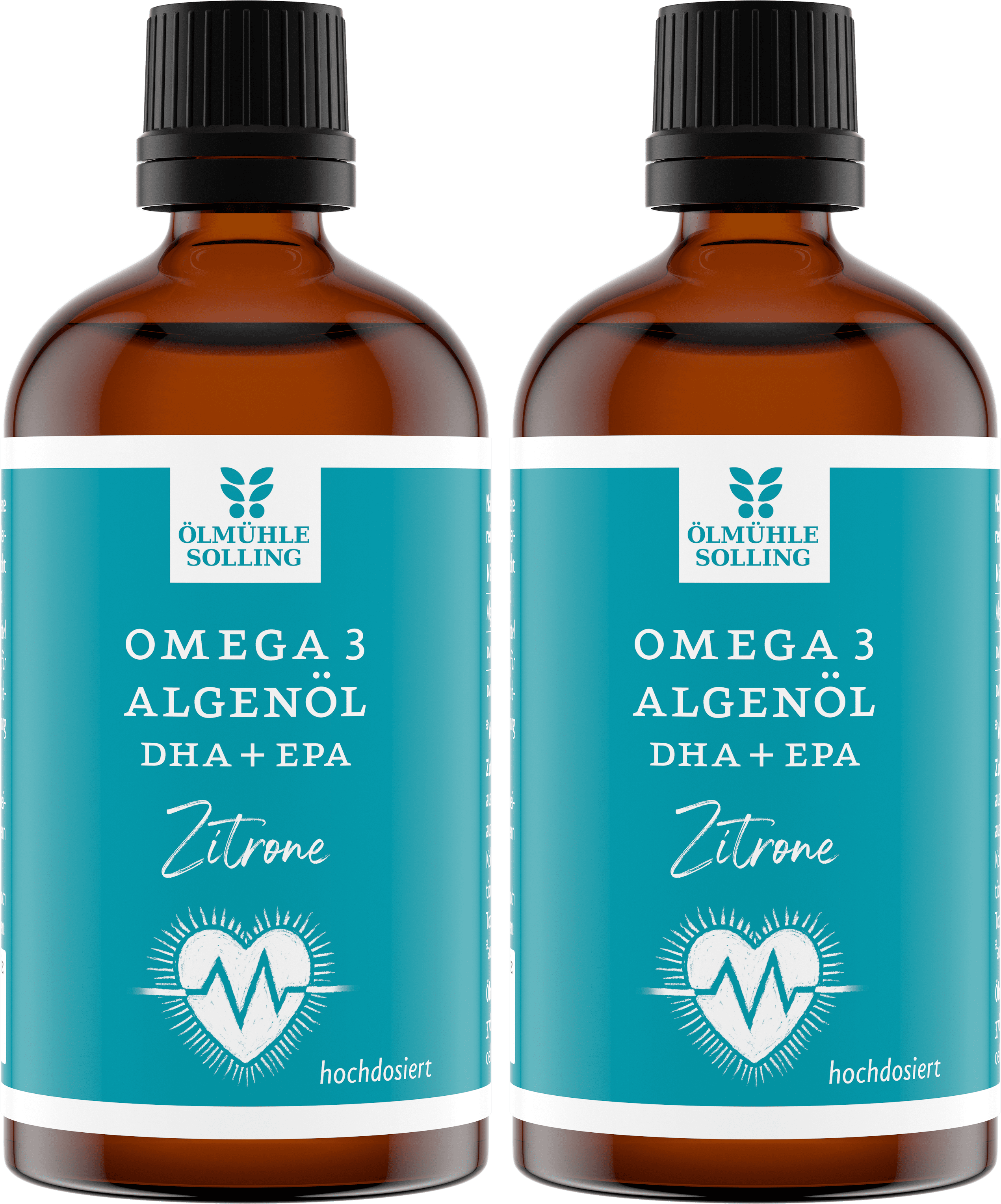 Omega 3 Algenöl Zitrone 2 x 100 ml
