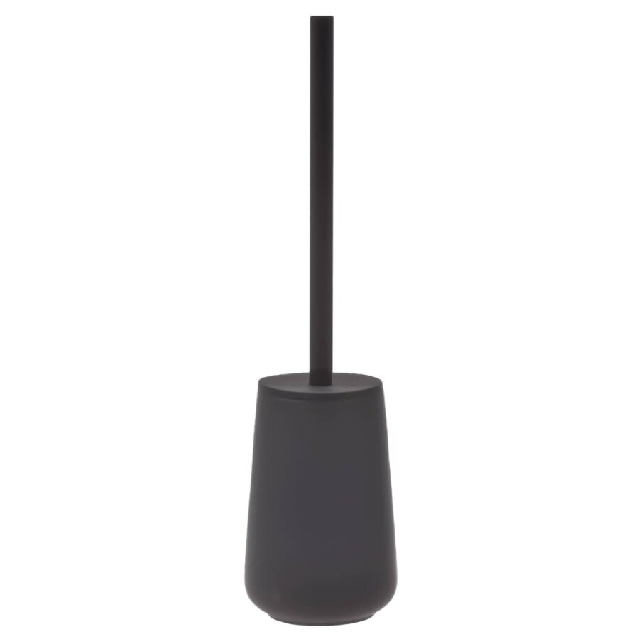 Toilettenbürste Nova One Porzellan 10x37cm | Zone Denmark Matt Soft-Touch black Klobürste WC-Bürste abgedeckter Behälter Tauschkopf.