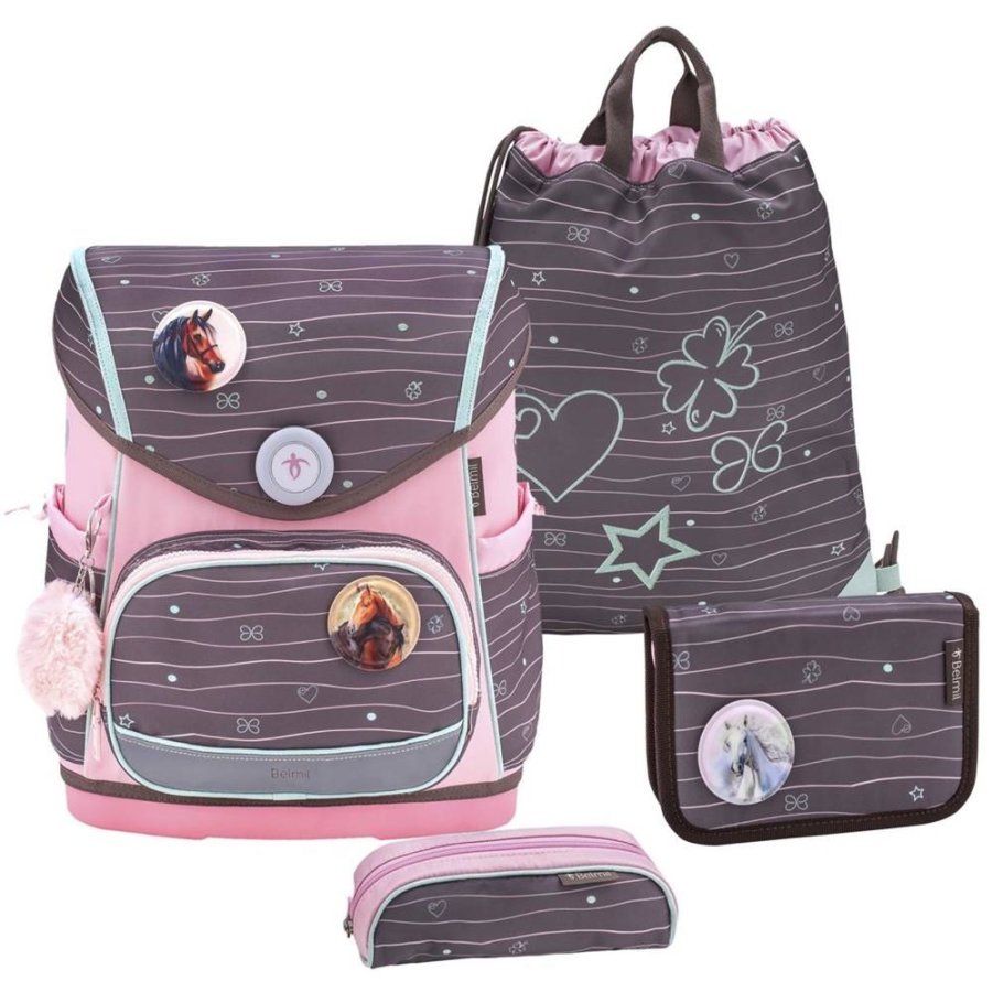 Belmil Premium Schulranzen Set Compact Plus MINT