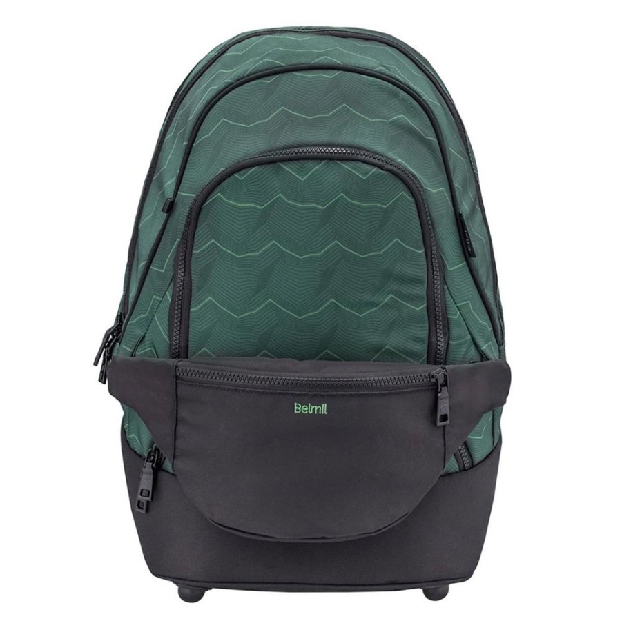 Belmil Premium Schulrucksack mit Bauchtasche TWIST OF LIME