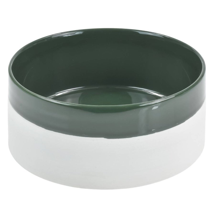 DENJO DOGS Hundenapf Mateus forest green 1L Keramik Hundenapf für kleine Hunde grün