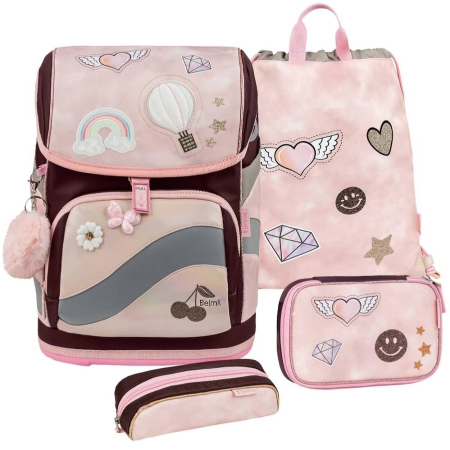 Belmil Premium Schulranzen Set Smarty Plus GLAM