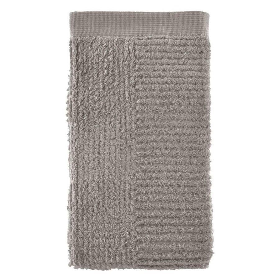 Handtuch Classic 50x100cm gull grey | Zone Denmark Luxuriöses Frottee-Handtuch aus reiner Baumwolle 600g/m² extrem saugfähig für das Badezimmer.
