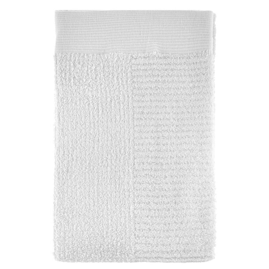 Badehandtuch Classic 70x140cm weiß | Zone Denmark Luxuriöses Duschtuch aus reiner Baumwolle 600g/m² extrem saugfähig für Wellness und Badezimmer.