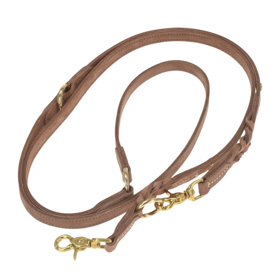 Hundeleine Leder 220cm 'Stockholm' braun | Denjo Dogs