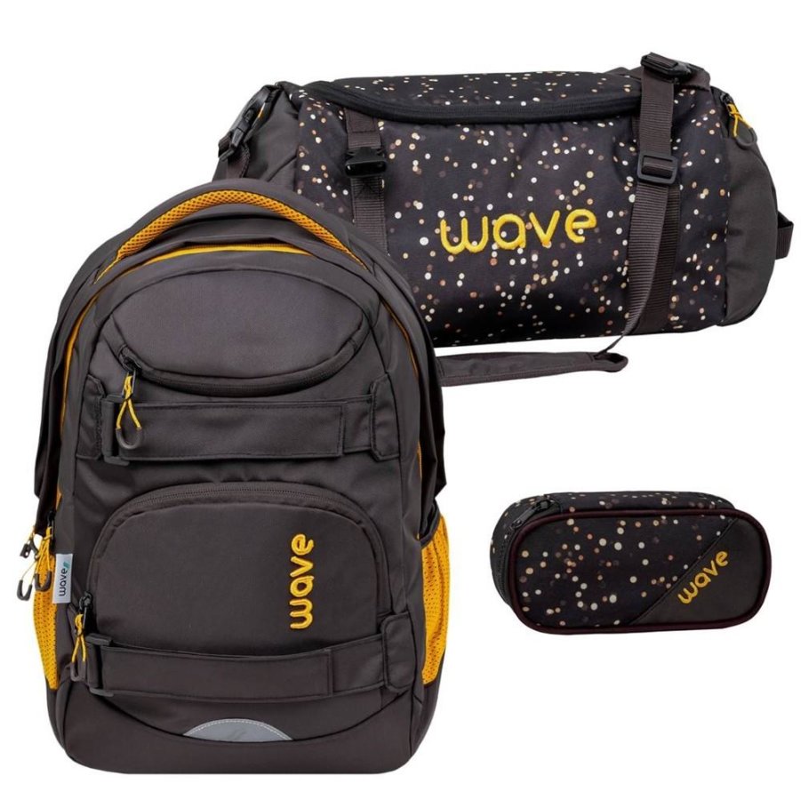 Wave Schulrucksack Set 'Infinity Move' 3tlg. Sand
